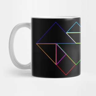 Empty Heart Tangram Halloween Mug